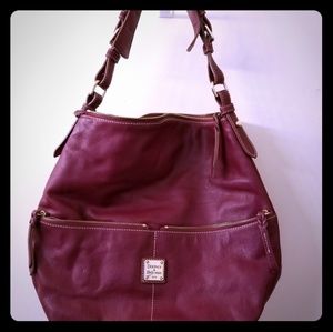Dooney & Bourke Leather Burgandy Satchel